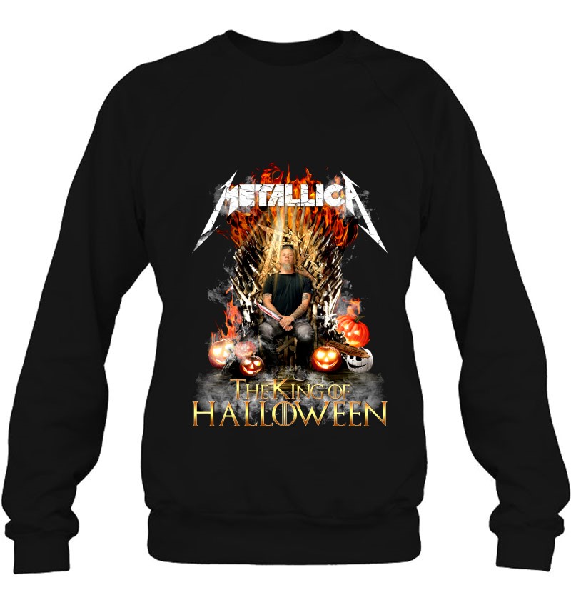 Metallica Official The King Of Halloween Gift Sweatshirt