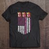 Breast Cancer Awareness In October We Wear Pink No One Fight Alone American Flag Tee