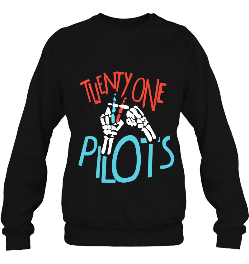 21 Pilots Twenty One Pilots Skeleton Hands Sweatshirt