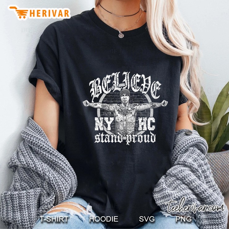 Roger Miret Believe New York Hardcore Stand Proud Ladies Tee
