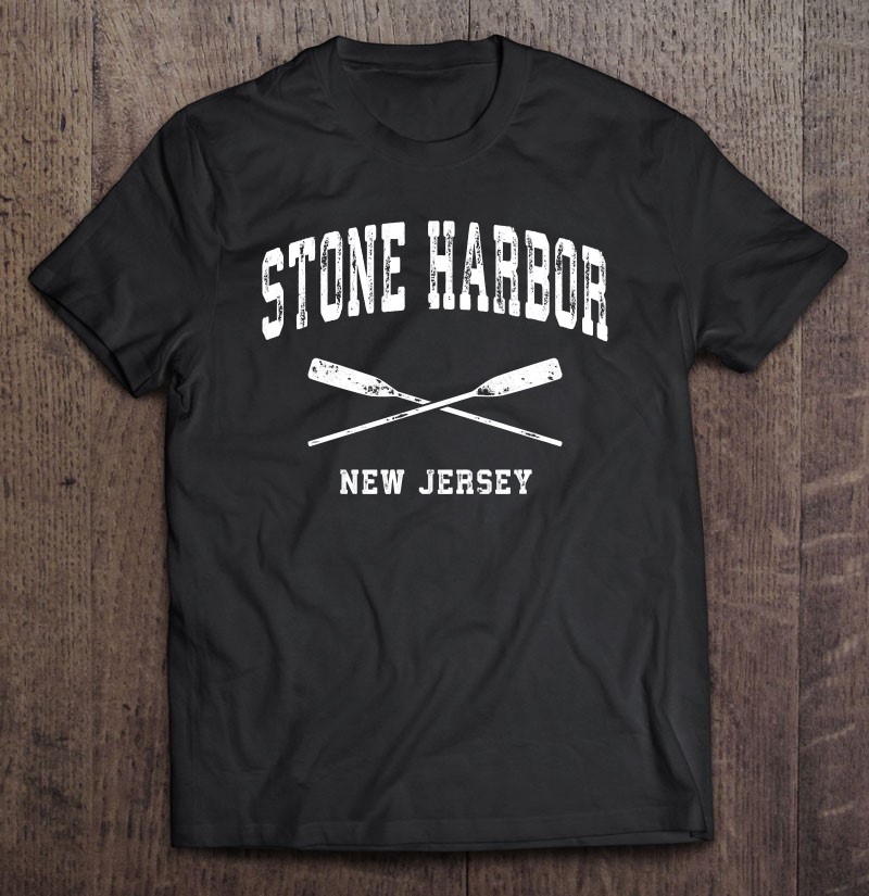 Stone Harbor New Jersey Vintage Nautical Crossed Oars Shirt