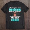 Endometrial Cancer Survivor Daughter Cool Peach Ribbon Tee