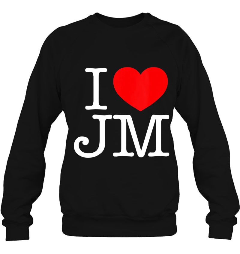 I Love (Heart) Jm Bts Music Lovers Sweatshirt