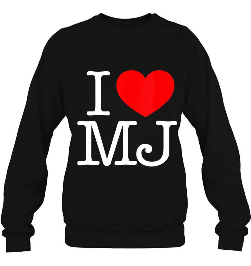 I Love (Heart) Mj Michael Jackson Sweatshirt