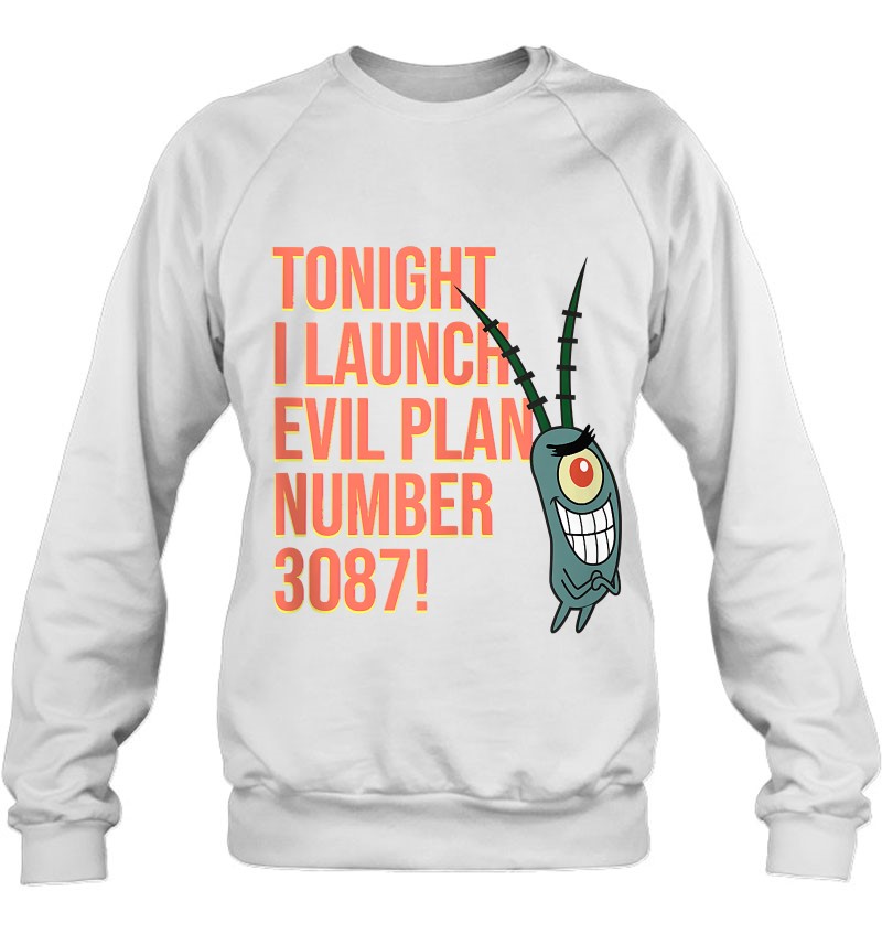 Spongebob Squarepants - Plankton Evil Plan Number 3087 Tank Top Sweatshirt
