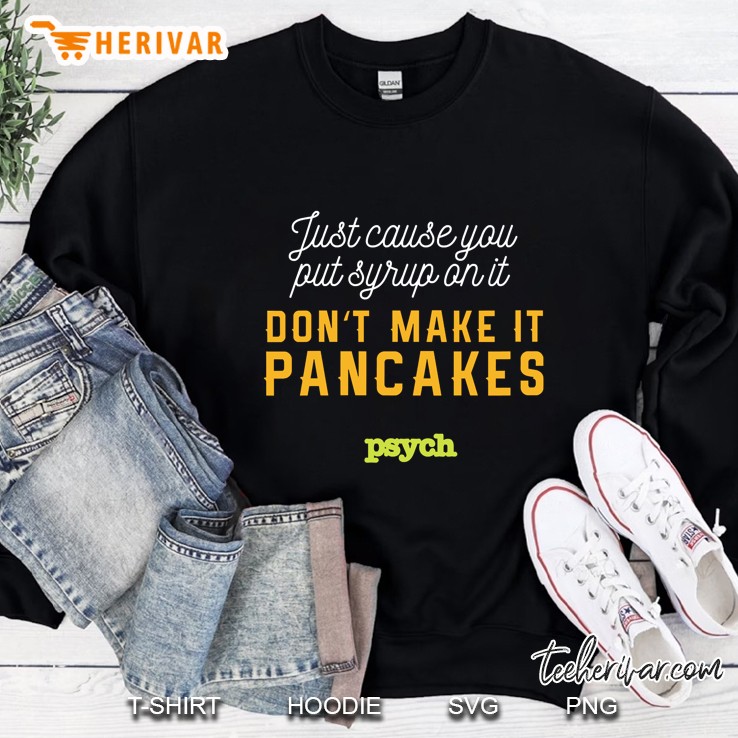 Womens Psych Shawn Spencer Pancakes Hooded Sweatshirt