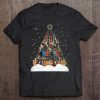 Guitar Christmas Tree Shirt Musician Xmas Gift Men Tee