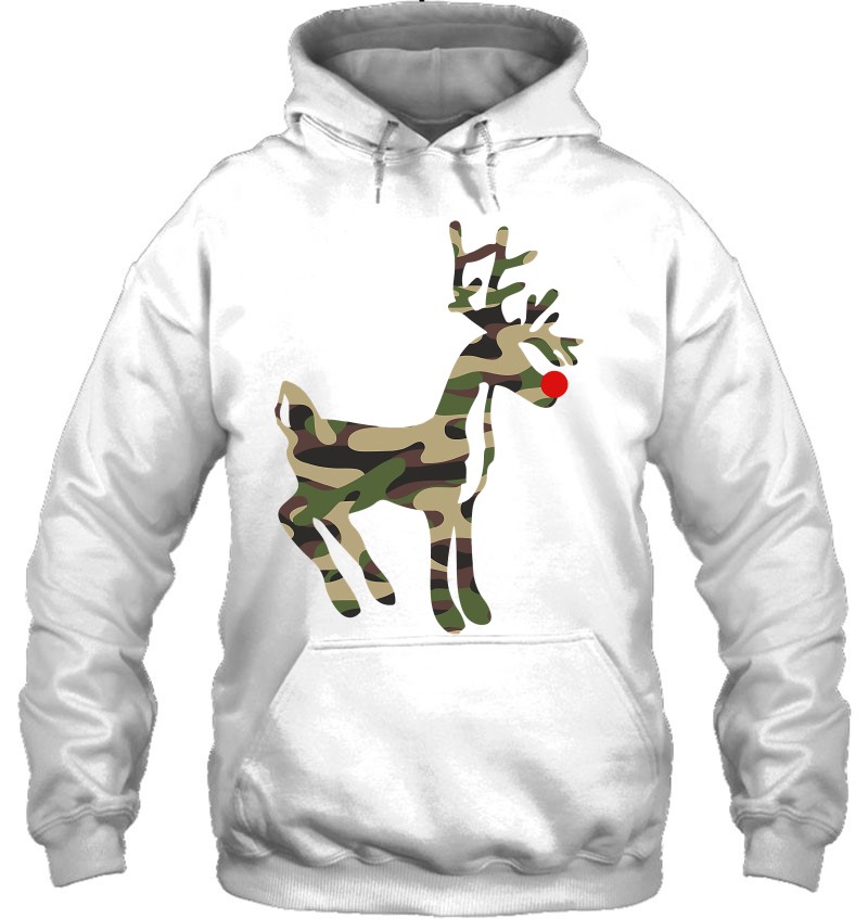 Reindeer Red Nose Camo Camouflage - Xmas Holiday Hunting Mugs