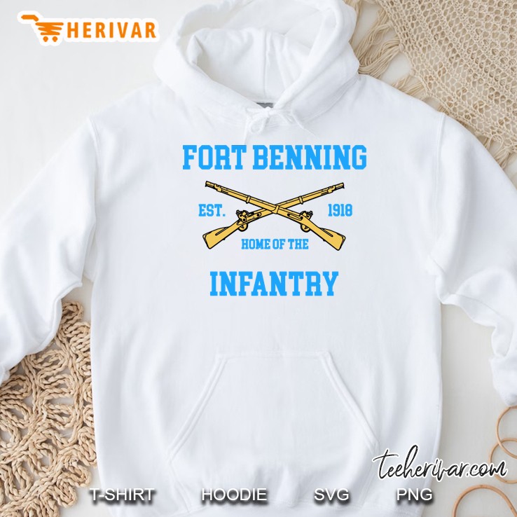 Army Fort Benning Est. 1918 Home Of The Infantry Grunt Hoodie