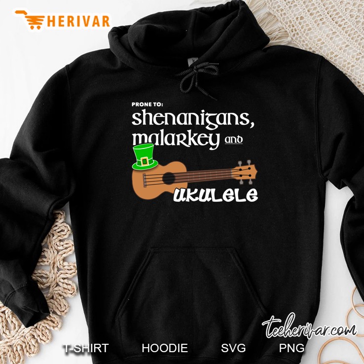 Funny St. Patrick Ukulele Player Hoodie