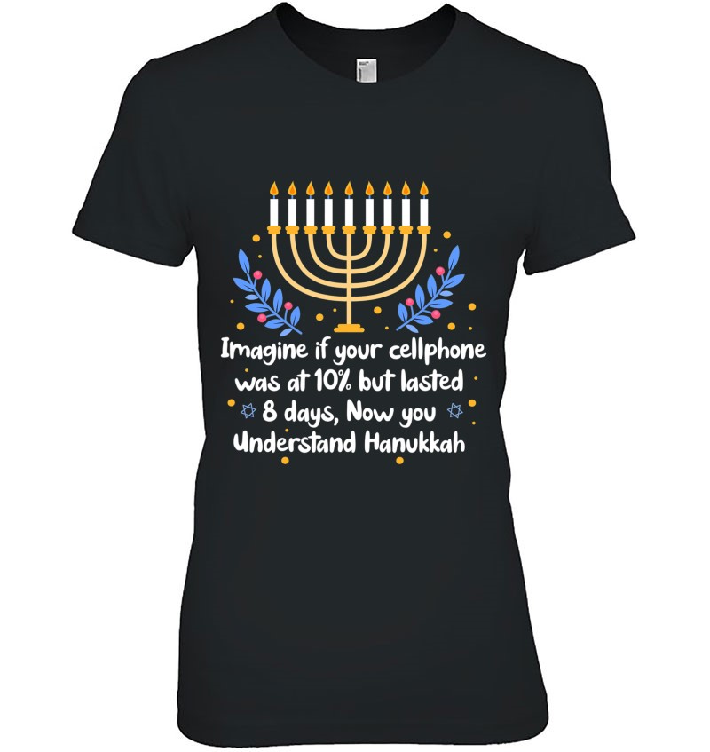 Hanukkah Menorah Funny Imagine If Your Cellphone Was At 10% But Lasted 8 Days Mugs