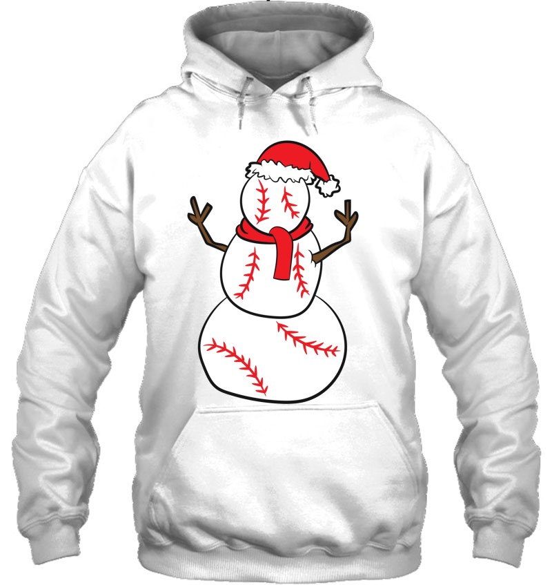 Christmas Baseball Player Gift Kids Christmas Gift Baseball Hoodie