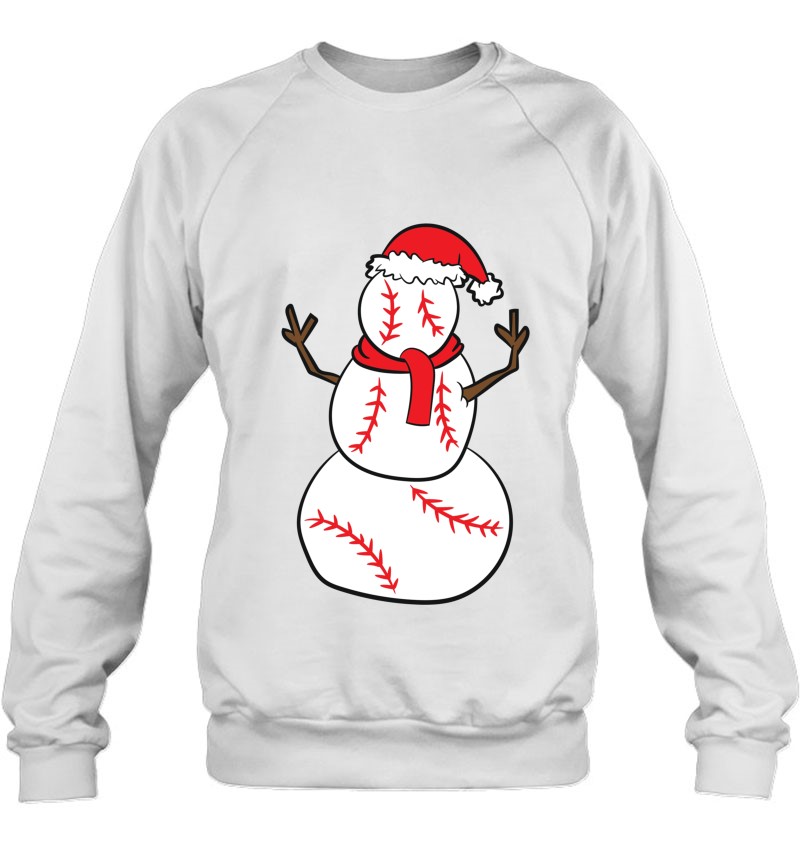 Christmas Baseball Player Gift Kids Christmas Gift Baseball Sweatshirt