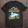 Snowmobile Sled When In Doubt Throttle Out Winter Sports Tee