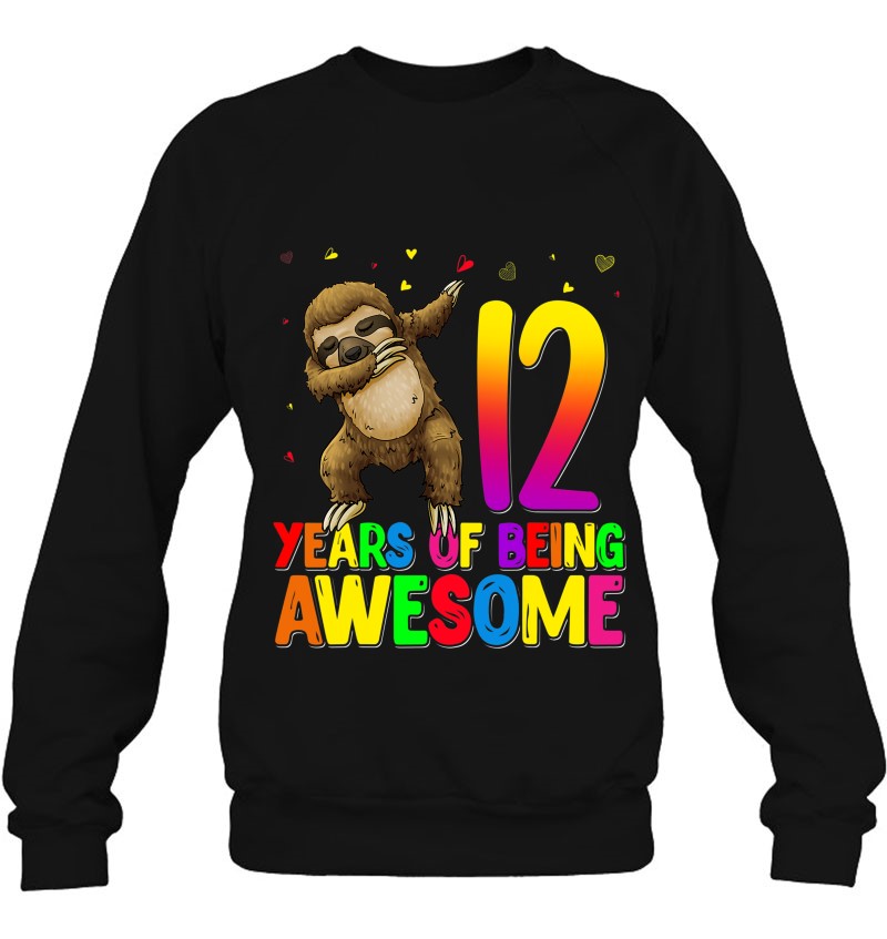 12 Years Old Birthday Sloth Dabbing 12Th Birthday Sloth Mugs