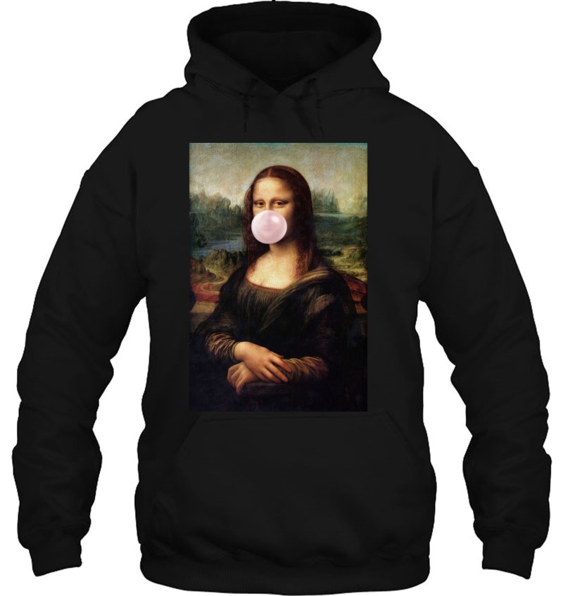 Mona Lisa Chewing Gum Leonardo Da Vinci Shirt Art Print