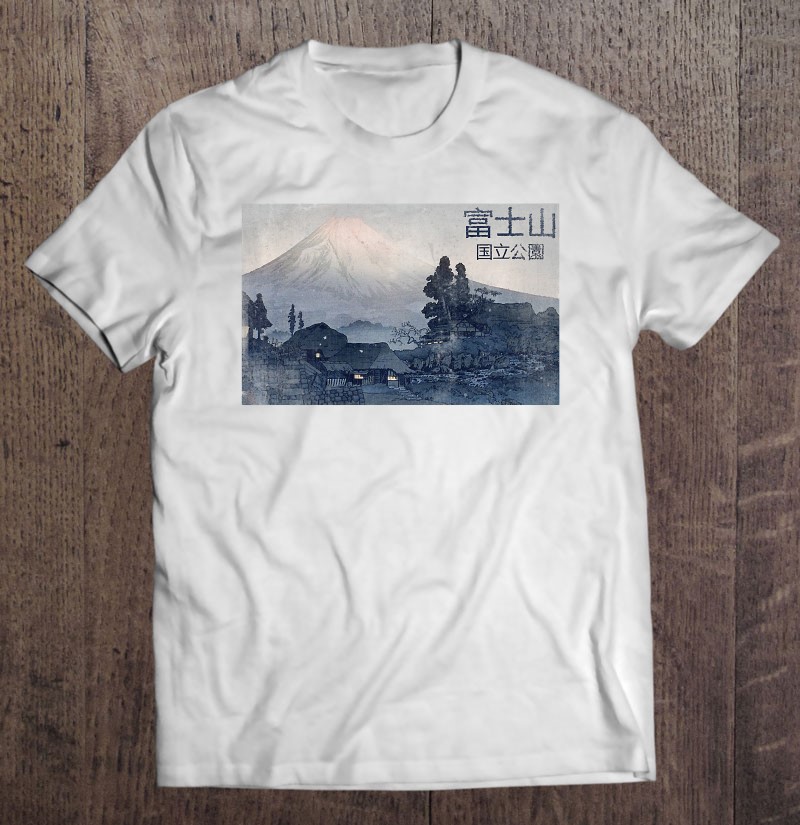 Mt Fuji Cyberpunk Art Japanese Vintage Streetwear Premium T-Shirts ...