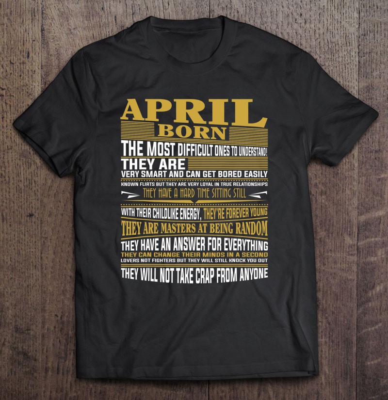 Best Men Women Born In April Shirt