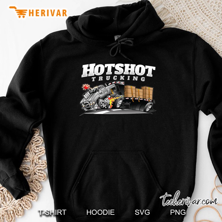 Hotshot Trucking Dually Truck And Trailer Dual Wheel Hauling Hoodie
