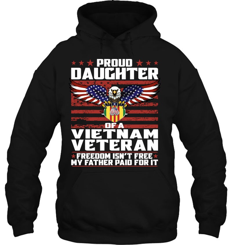 Proud Daughter Of A Vietnam Veteran Patriotic Family Pullover Mugs