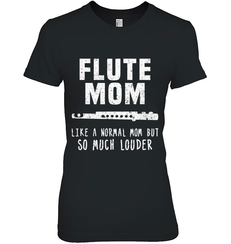 Marching School Band Funny Flute Mom Hoodie