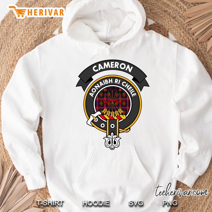 Cameron Clan Badge Scottish Tartan Hoodie