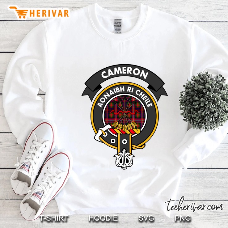 Cameron Clan Badge Scottish Tartan Sweatshirt