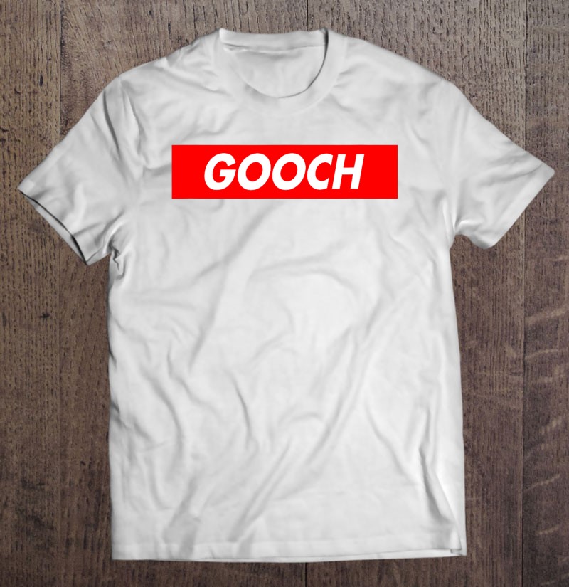 Gooch Name Red Box Logo Family Funny