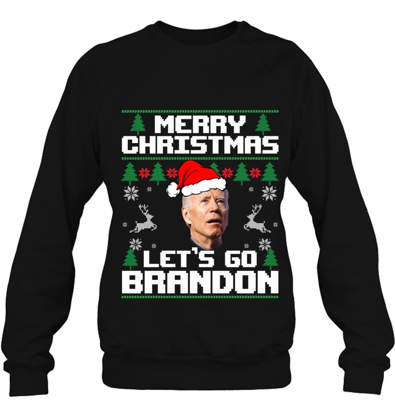 Merry Christmas Let's Go Branson Brandon Ugly Sweater Style Mugs