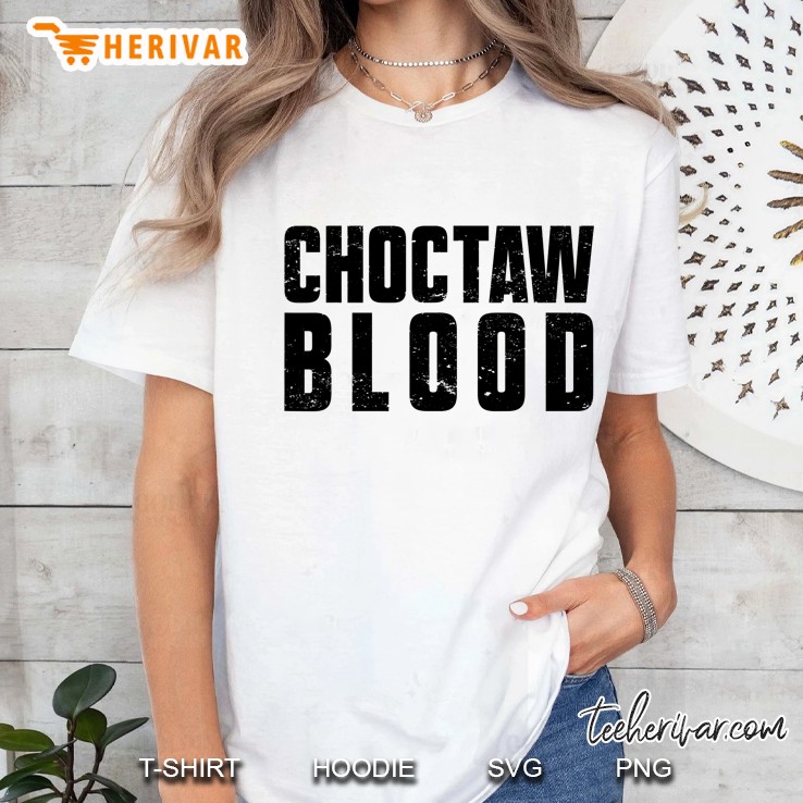 Choctaw Blood Proud Native American With Choctaw Roots Ladies Tee