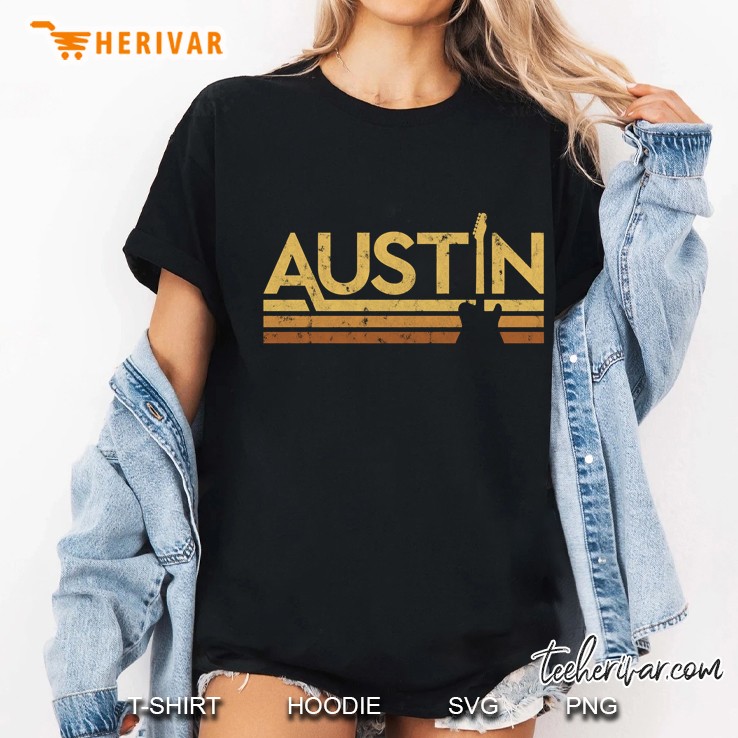 Retro Austin Texas Music Pullover Ladies Tee