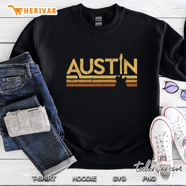 Retro Austin Texas Music Pullover Sweatshirt