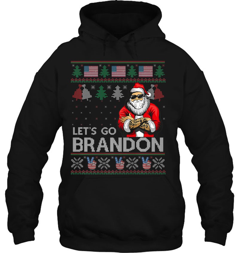 Ugly Christmas Brandon American Flag Let's Go Mugs