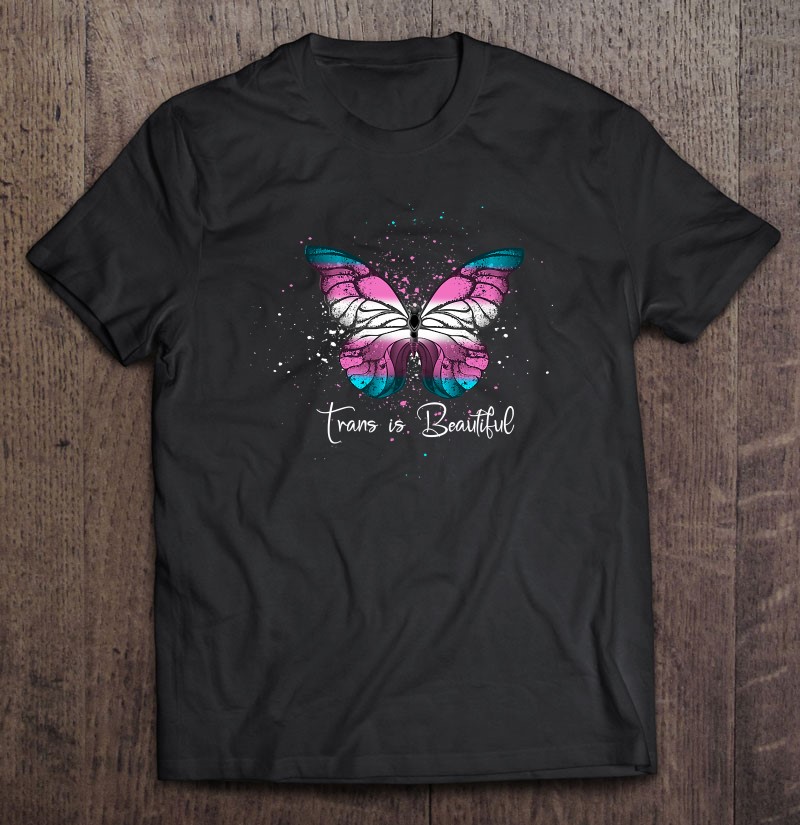 Cute Transgender Monarch Butterfly Trans Pride Flag Colors