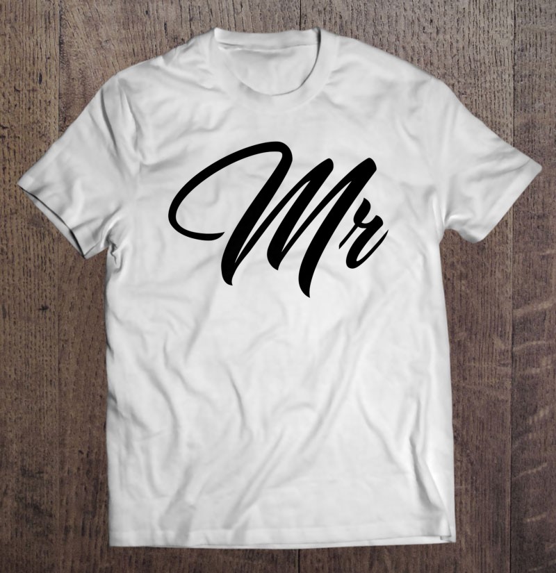 Matching Mr & Mrs Married Couple Gifts Mister And Misses T-Shirts ...