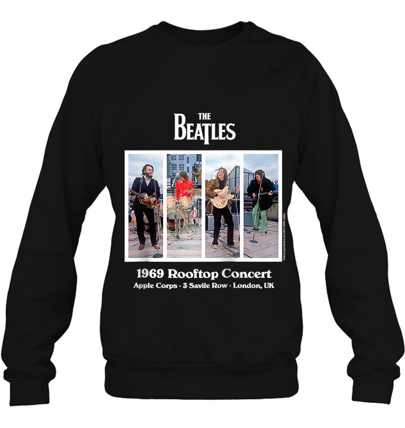 The Beatles Rooftop Concert 1969 Raglan Baseball Tee