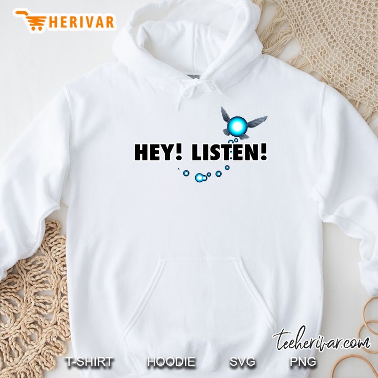 Legend Of Zelda Navi Hey Listen Blue Trail Pullover Hoodie