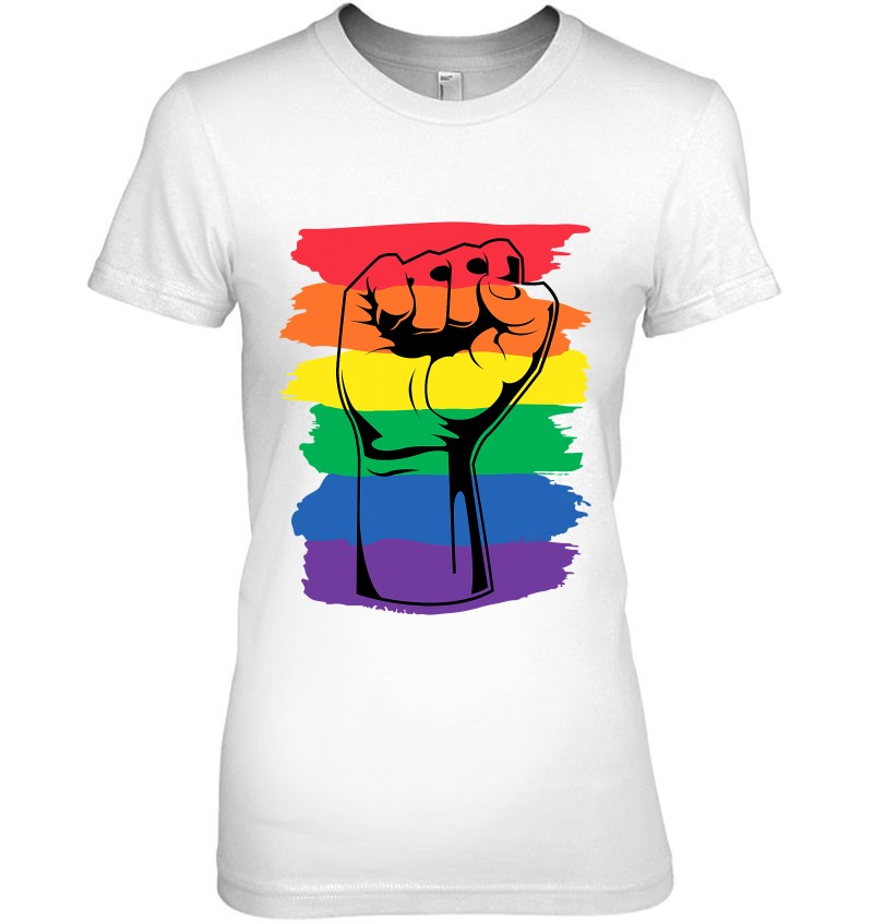 Pride Month Merch Lgbt Rainbow Fist Lgbtq Gay Pride