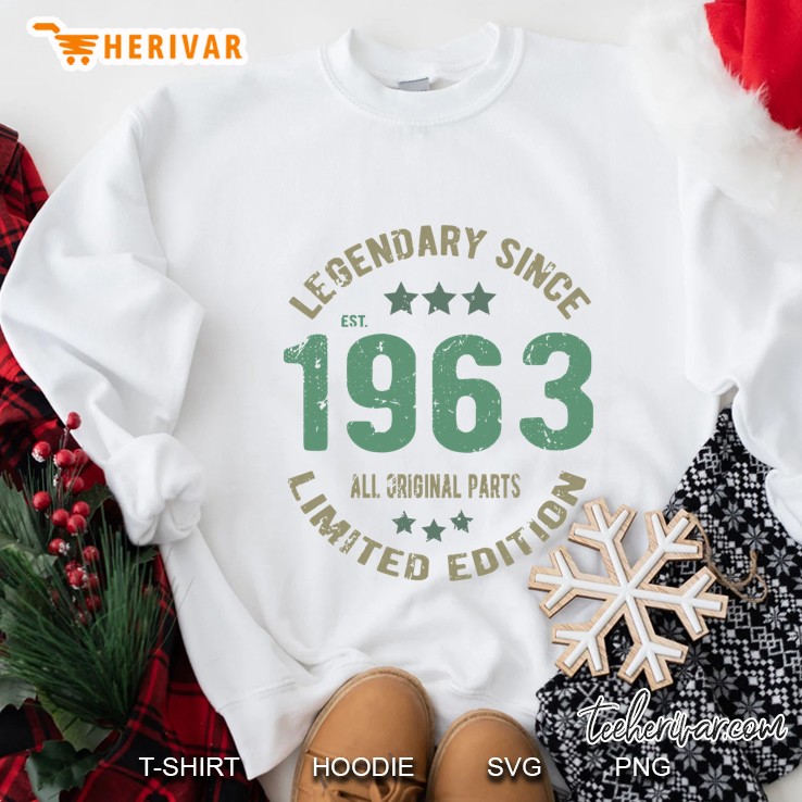 59 Years Old Bday Legend Since 1963 Vintage 59Th Birthday Sweatshirt