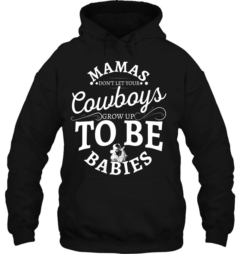 Womens Mamas Don't Let Your Cowboys Grow Up To Be Babies V-Neck Mugs