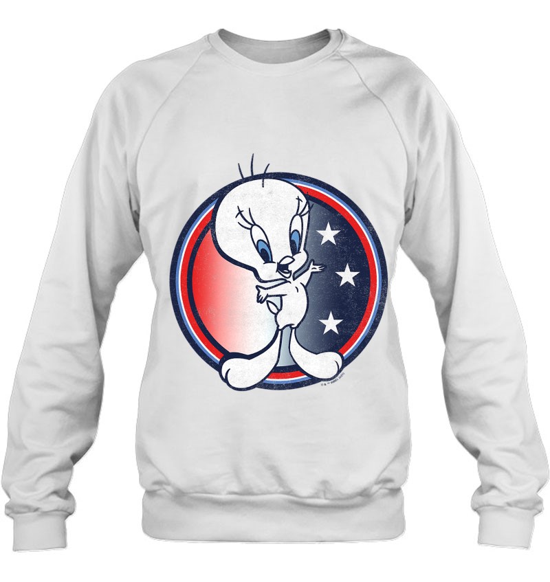 Looney Tunes Tweety Bird Fourth Of July Americana Circle Sweatshirt