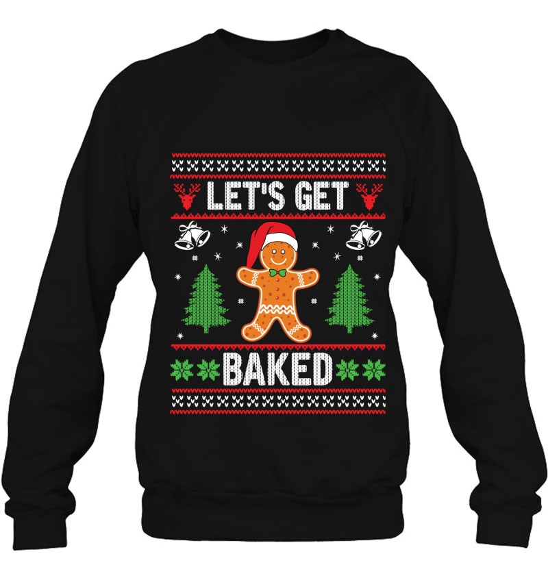 Let's Get Baked Gingerbread Ugly Christmas Biscuit Team Mugs