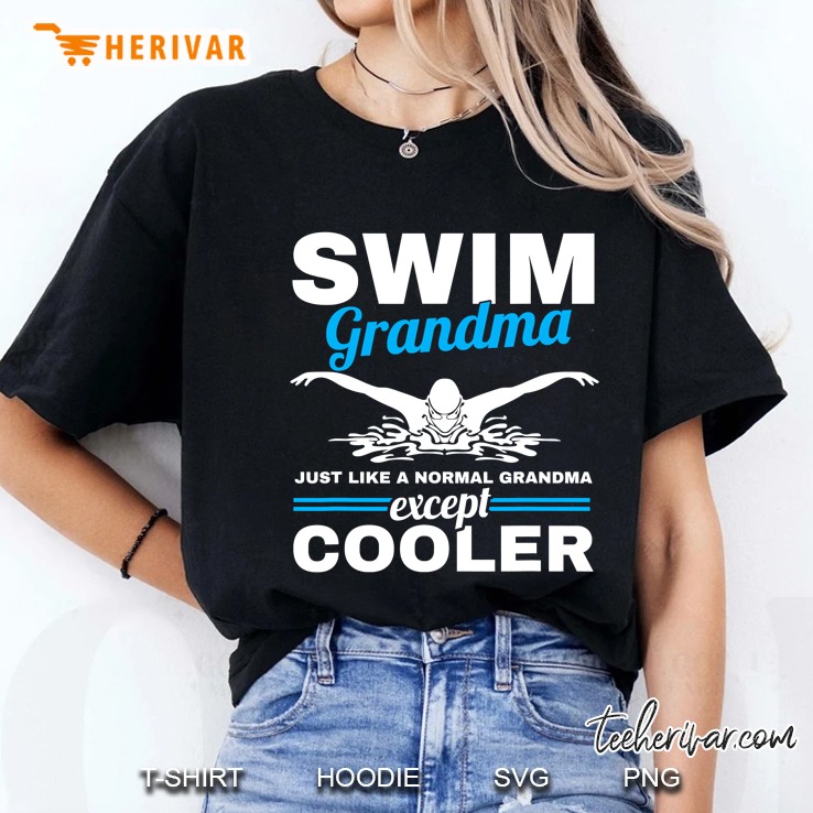 Swimmer Grandmother Swim Grandma Swimming Ladies Tee