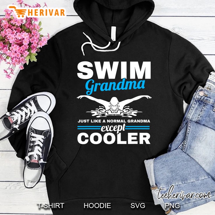 Swimmer Grandmother Swim Grandma Swimming Hoodie