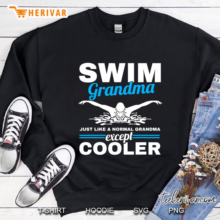 Swimmer Grandmother Swim Grandma Swimming Sweatshirt