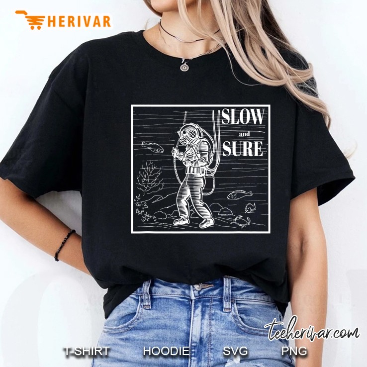 Deep Sea Diver Scuba Diving Ocean Hard Hat Diver Ladies Tee