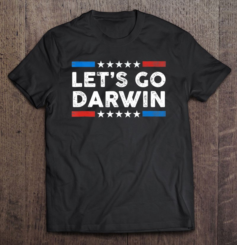 Let's Go Darwin Us Flag Vintage Tank Top Shirt