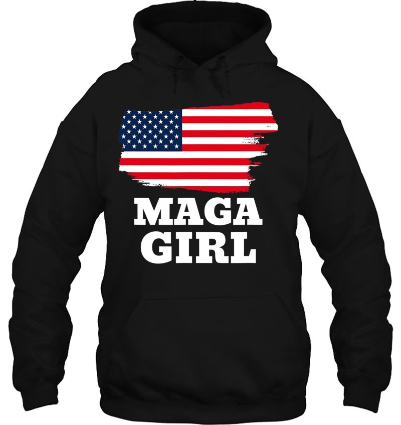 Maga Girl Trump Supporter Us Flag Mugs