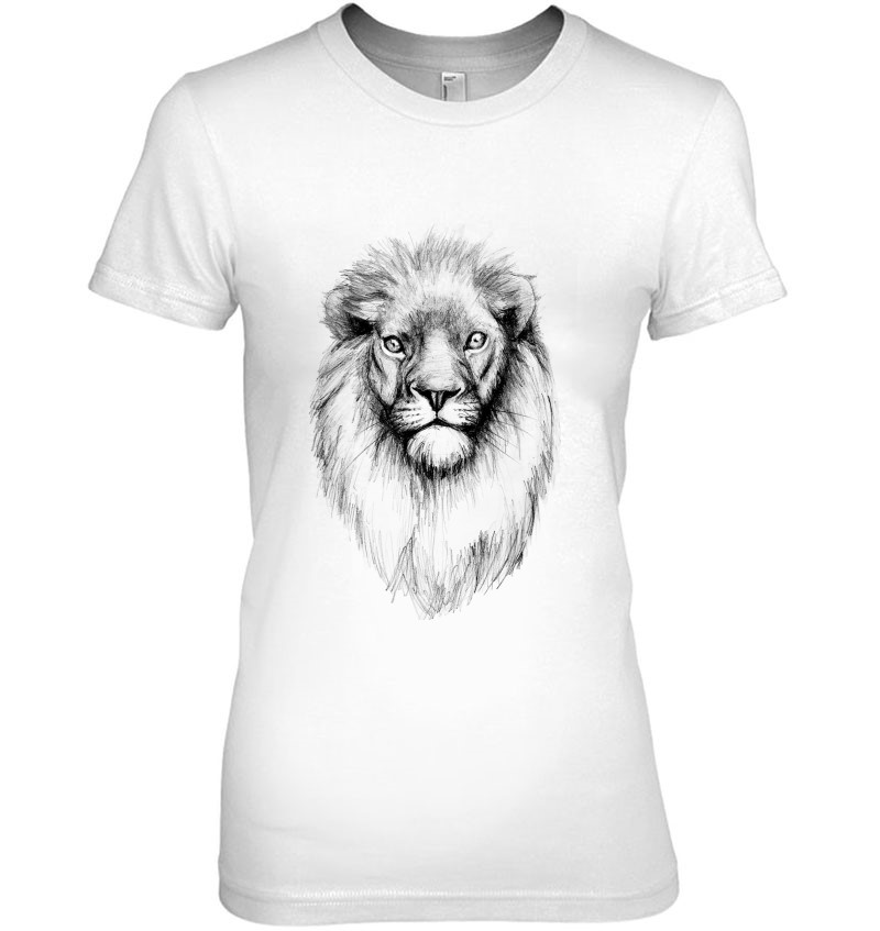 Art Drawing Lion Head Lover Gift T-Shirts, Hoodies, Sweatshirts & PNG ...