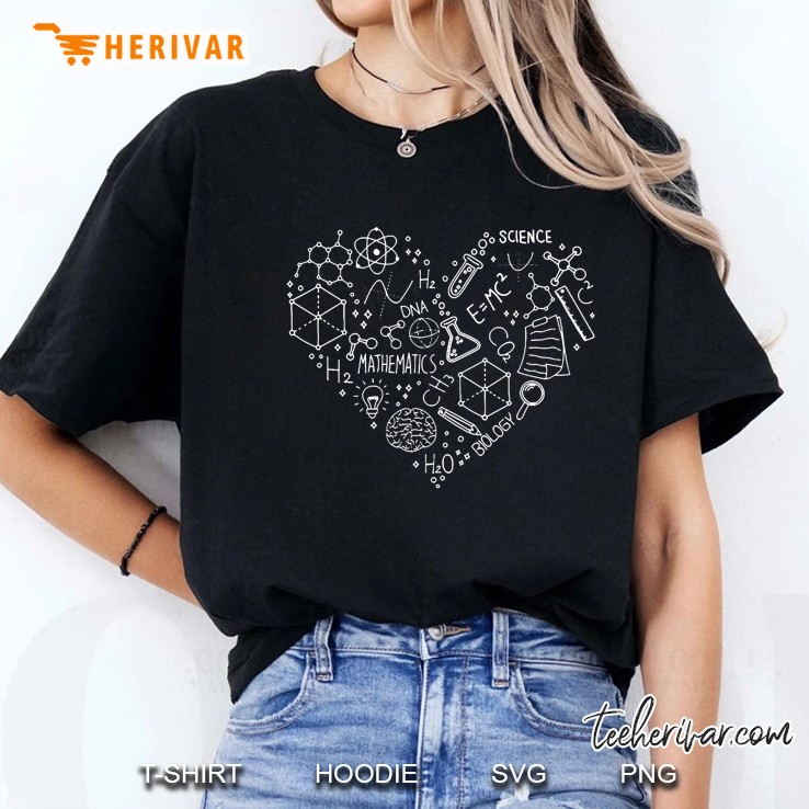 Science Heart Love Science Gift Ladies Tee